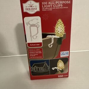 Holiday Time All-Purpose‎ Light Clips, 100 Count